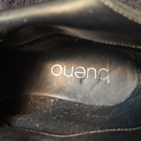 Bueno soft leather ankle boots, sz 38, black and gold - Picture 3 of 4